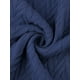 thumbnail image 5 of Falda midi de suéter elástica de cintura alta de punto acanalado para mujeres Inspire Chic, color azul marino, 5 of 6