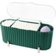 thumbnail image 1 of Whataatahia Almacenamiento de hisopos de algodón, dispensador de algodón con tapa para baño, 3 compartimentos, caja de soporte Qtip, organizador de hisopos de algodón, maquillaje de plástico, 1 of 5