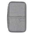 thumbnail image 1 of Cartera para Pasaporte Impermeable A Prueba De Polvo Titular De Pasaporte De Viaje Organizador De Tarjetas De Crédito Bolso Gris L, 1 of 14