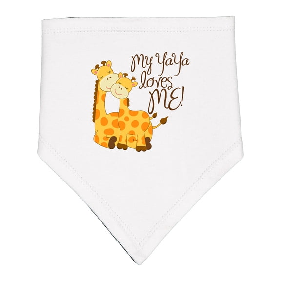 Inktastic My Yaya Loves Me Baby Bandana Bib