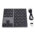 thumbnail image 1 of 35 Keys Numeric Keypad with 2.4GHz Wireless BT5.0 BT3.0 Receiver for OS X Laptop, Desktop, Smartphone, Gray, 1 of 4