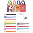 thumbnail image 1 of 12 etiquetas de equipaje en blanco para sublimación, juego de etiquetas de identificación de MDF DIY, etiquetas de transferencia de calor, accesorios, Baoblaze etiquetas de equipaje en blanco, 1 of 8