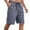 Purple, variant on Wioihee Men's Casual 100% Cotton Shorts Solid Color Comfortable and Breathable Elastic Waist Drawstring Summer Fashion Men's Pocket Beach Shorts. White 8(XL)