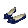 thumbnail image 6 of DYTTDG Women's Vintage Knit Flats | Bowknot Detail On Shallow Toe Casual Shoes for Daily Wear, Walking & Vocation, 6 of 6