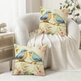 thumbnail image 3 of RKSupls Spring Flowers Bird Pillow Covers, Floral Decorative Throw Pillow Case Decoration, Linen Cushion Covers for Couch Sofa Bedroom Living Room Home Decor 18x18in, 3 of 6
