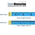 thumbnail image 2 of 12 Pack 60 Inches Measuring Tape, Tape Measure for Body Double Scale Measurement Tape for Sewing, Body, Tailor 60 Inch/ 150 cm(Random Color), 2 of 5