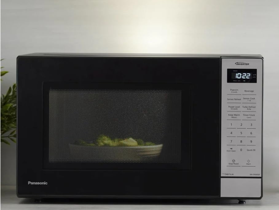 Restored Panasonic NN-SN68QB 1.2 cu. ft. 1250W Inverter Microwave, Black (Refurbished)