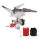 thumbnail image 1 of Estufa de bolsillo plegable, estufa de Gas de emergencia para acampar, ultraligera para actividades de senderismo y picnic al aire libre, 1 of 10