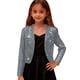 thumbnail image 4 of Cowsor Girls Sequin Blazer Open Front Jacket Party Christmas Sparkly Coats, 4 of 7