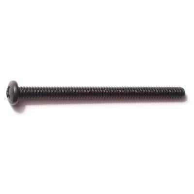 

#6-32 x 2 Black Oxide Phillips Pan Head Machine Screws (20 pcs.)