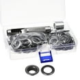 thumbnail image 1 of Unique Bargains Grommet Tool Kit 50 Sets 1/2' Copper Grommets Eyelets with 3pcs Install Tools, 12mm Inside Dia. Dim Gray, 1 of 6