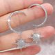 thumbnail image 2 of Pendientes colgantes de circonita cúbica con diseño de sol, luna y estrella a la moda para mujer, aretes de sol brillantes, joyería con abalorios para boda, regalo ---- 2 --- Código de producto 65456, 2 of 5