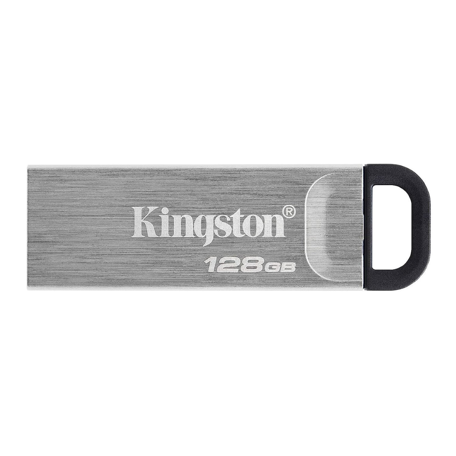 Kingston 128GB DataTraveler Kyson 200MBPS Read 60MBPS Write Speed Flash Drive (5-Pack) Bundle with USB-C Adapter (2 Items)