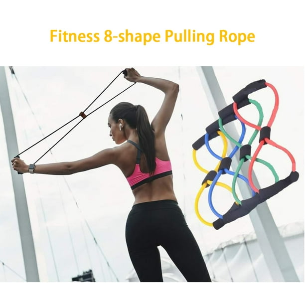 Yoga Gym Fitness 8-Shape Pulling Rope Exercise Resistance Band