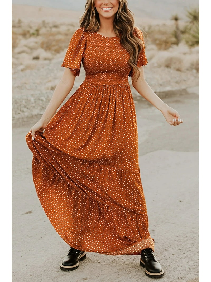 chinese dress ladies Kranda Fall Spring Dresses for Women 2025 Women Faux Wrap V Neck Casual  Vintage Floral Lace Long Sleeve Christmas Wedding Guest Bridesmaid Maxi  Dress Wine Red S at Amazon Women's Clothing store main image 1