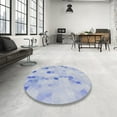 thumbnail image 4 of Ahgly Company Machine Washable Indoor Rectangle Transitional Lavender Blue Area Rugs, 2' x 4', 4 of 7