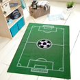 thumbnail image 1 of Solid Soccer Ground Kids Green Rug, 1 of 4