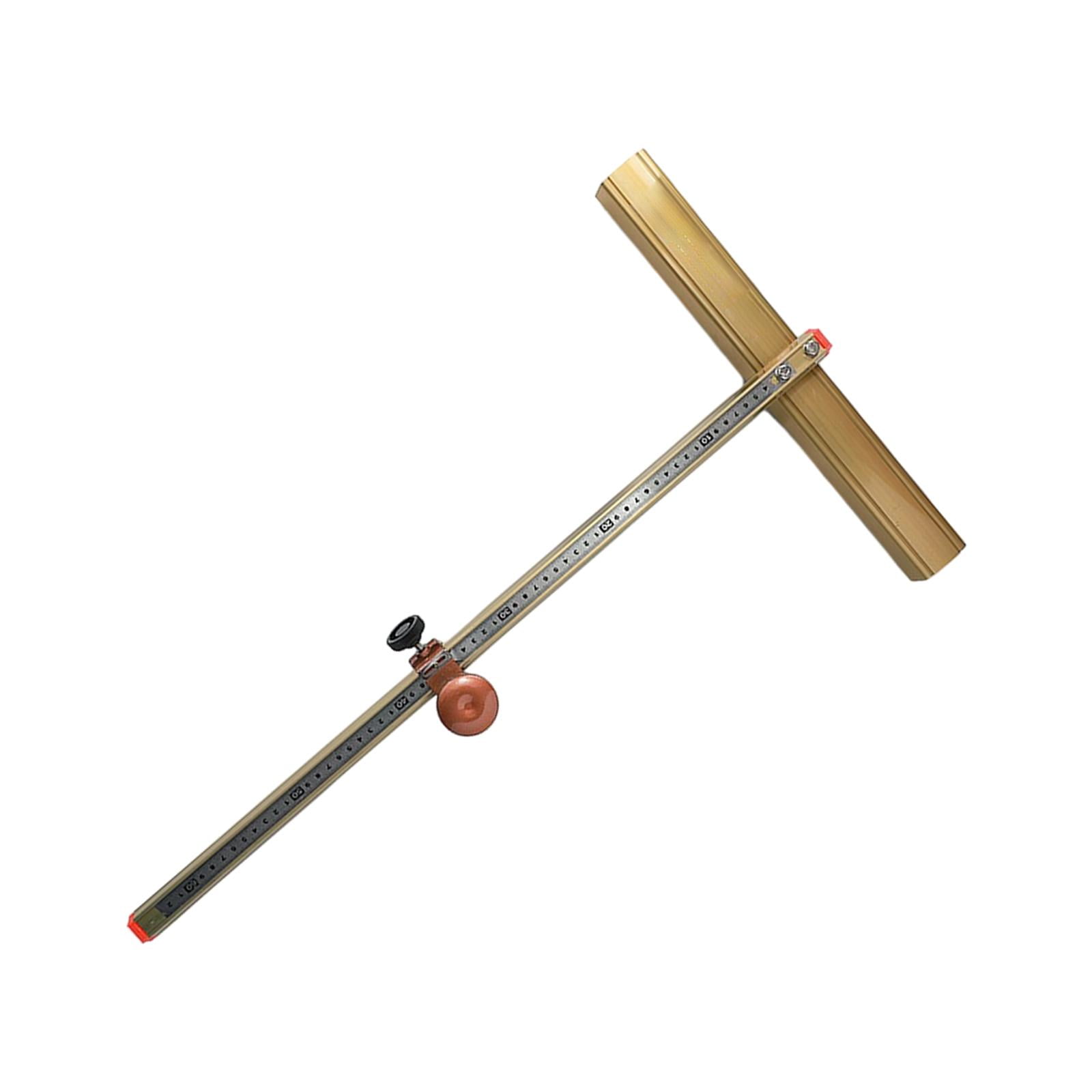 Yunhgft T-Shape Glass Cutter, Tile Cutting Tool, Professional Multifunction, Portable Glass Breaker, Glass Strip Cutter for Floor Tile And Home gold
