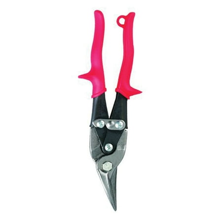 Steel Straight Cut Aviation Snips - Wiss M1R MetalMaster 1 3/8-Inch Cut Capacity 9 3/4-Inch Straight and Left Cut Compound Action Snip