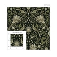 thumbnail image 6 of NextWall Ebony & Rosemary Vintage Bird Ogee Peel and Stick Wallpaper - 20.5 in. W x 18 ft. L Roll, 6 of 6