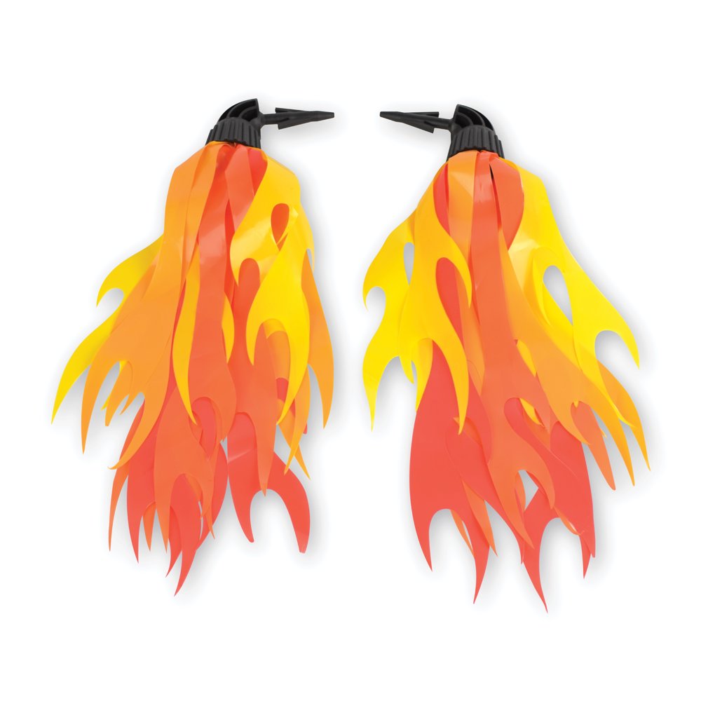 Zefal ZKids Racing Flames Bike Streamers (Ages 5+, Flame/Fire Colors