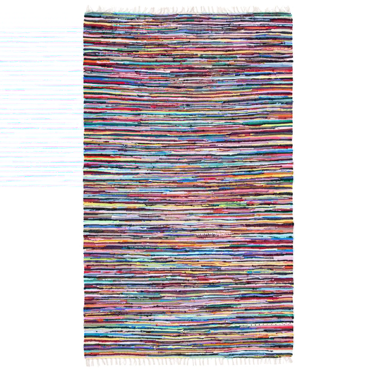 thumbnail image 6 of SAFAVIEH Rag Dania Striped Cotton Area Rug, Multi, 2'6" x 4', 6 of 11