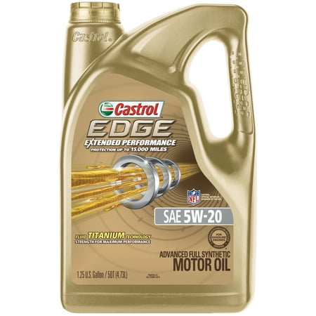 Castrol EDGE Extended Performance 5W-20 Full Synthetic Motor Oil, 5 QT