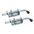 thumbnail image 1 of Unique Bargains Barrel Bolt Latch, 2 Pack 12x155mm - Carbon Steel Galvanized Spring Loaded Gate Latch Pin for Door (Silver), 1 of 5