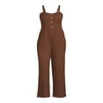 thumbnail image 5 of No Boundaries Adjustable Straps Button Front Bra Cup Jumpsuit (Girl's Plus), 5 of 5