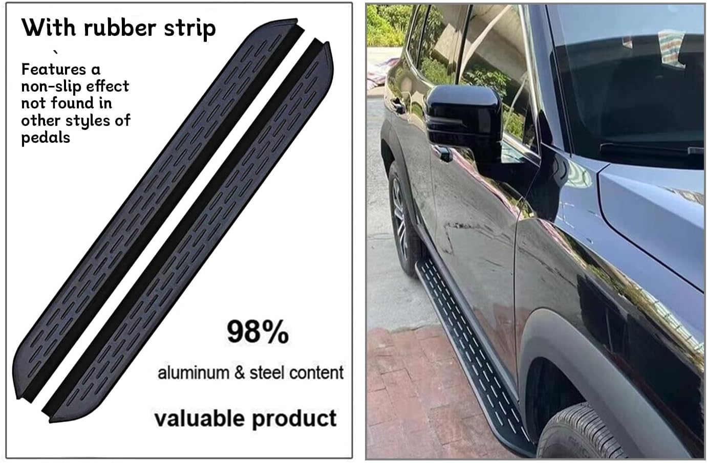 Running Boards for Xpeng G9 2025, 2PCs Aluminum Fixed Side Steps