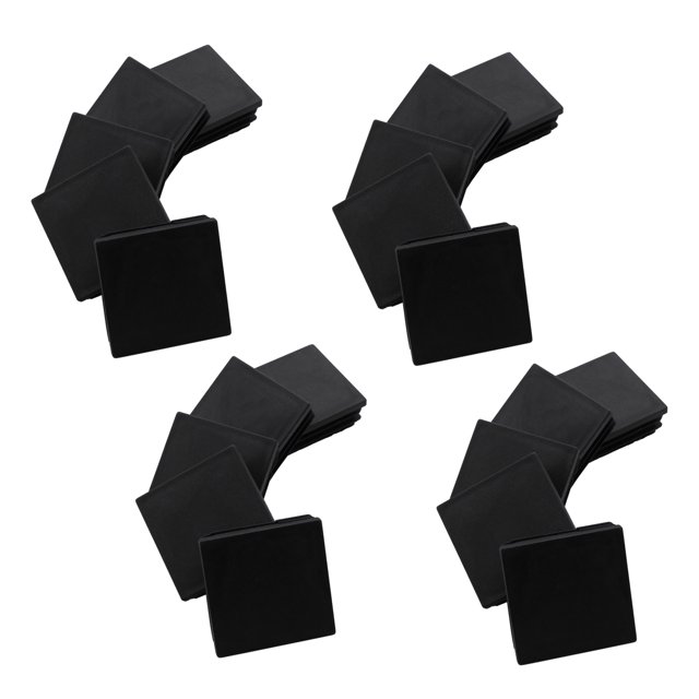 Insertos de Tubo Cuadrado de Plástico Tapas de Tapa Ciega 50mmx50mm 20 Piezas