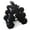 Black, variant on HolaHatha Hex Dumbbell with Rack, 5/10/15/20/25 lb (Black)
