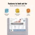 thumbnail image 2 of Dream On Me, Superior Slumber 6' 112 Coil Inner Spring Crib And Toddler Mattress In Grey, 2 of 7