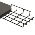 thumbnail image 4 of Seville Classics airLIFT Computer Writing Study Desk, Black and Red, 47" Carbon Fiber Z Frame, 4 of 13