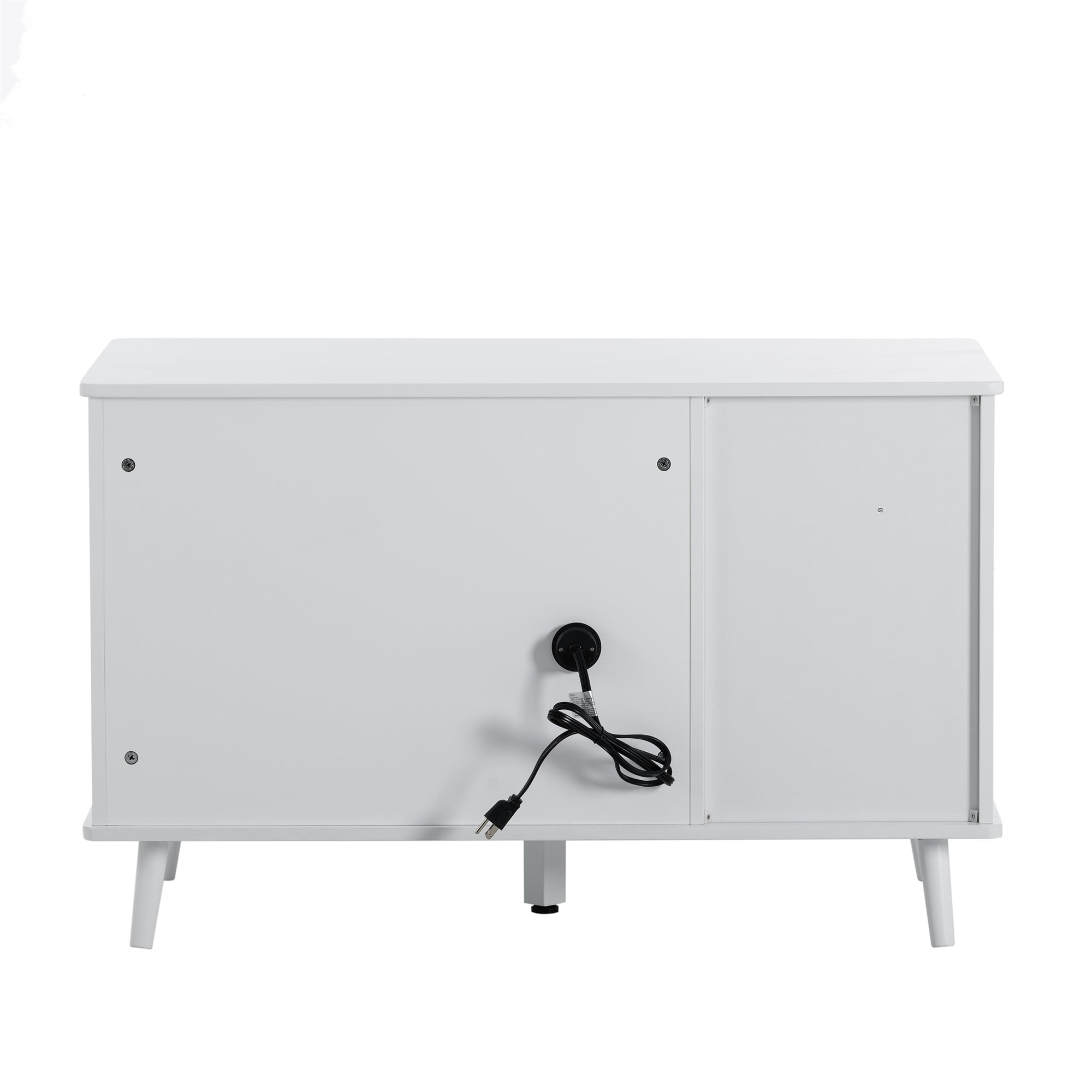 Pefilos 39" Hidden Cat Litter Box Enclosure Furniture, Modern Wood Cat House, Cat Washroom with Plug, White Pefilos 39" Hidden Cat Litter Box Enclosure Furniture, Modern Wood Cat House, Cat Washroom with Plug, White