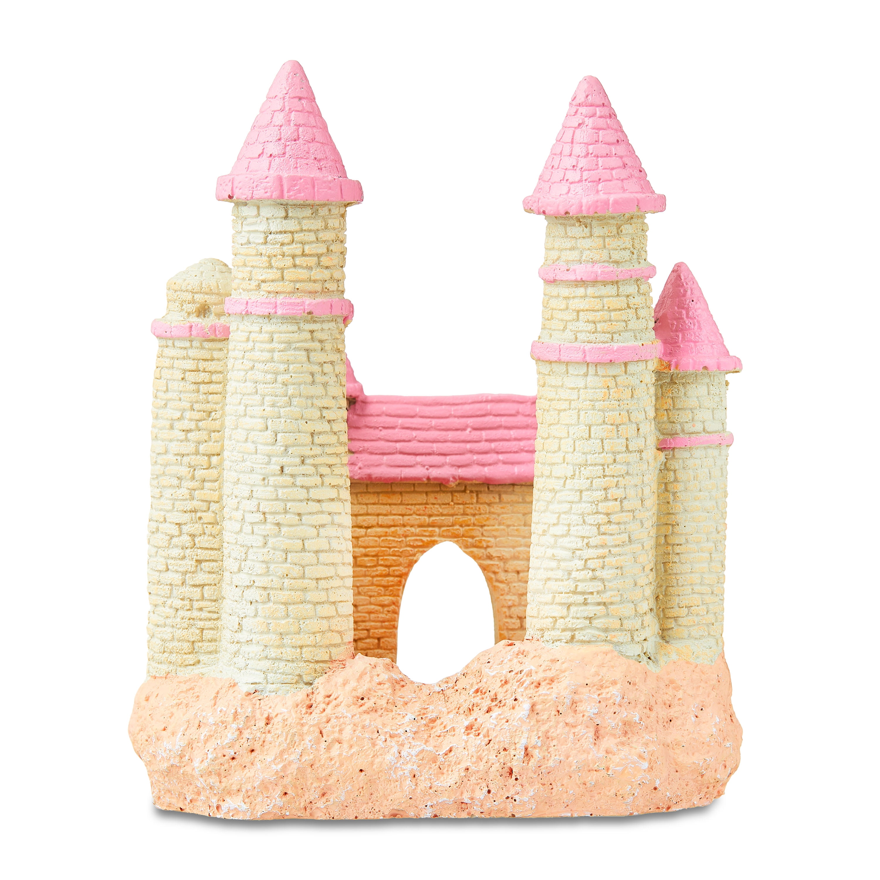 Vibrant Life Resin Aquarium Decor, Princess Castle Ornament, 4.09" x 3.14" x 5.03"