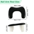 thumbnail image 4 of Unique Bargains Arm Rest for Nails Tech U Shaped with Detachable Brackets with Non-slip Pads Arm Rest Pillow Black, 4 of 7