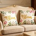 thumbnail image 7 of Darzheoy Floral Pattern Pillow Covers Set, Vintage Breathable Decorative Microfiber Pillow Covers, 2 Pack Pillowcase, Soft Throw Cushion Cover for Living Room, Bedroom, Car, Home, Office, 7 of 7