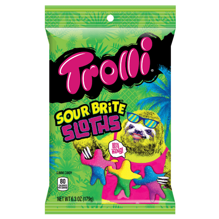 sloths trolli sour brite candies oz gummi walmart gummy