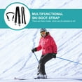 thumbnail image 3 of KONTONTY 3 Pcs Snowboard Boot Strap Nylon Black Secure Boots Outdoor Activities, 3 of 8