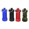 thumbnail image 3 of fashionhome Key Chain Pill Case Organizer Aluminum Alloy Waterproof Tablet Container Portable Box Cache Holder Health Care Pillbox Red, 3 of 9