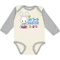 thumbnail image 3 of Inktastic My 1st Easter with Bunny and Easter Basket Boys Long Sleeve Baby Bodysuit, 3 of 5