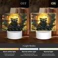 thumbnail image 3 of Haiem Tree Meditating Raccoon Pattern Acrylic Night Light Gift with 3 Color ModesTouch-Sensitive LED Lamp Perfect Gift for Mother's Day, Birthday, or Christmas, 3 of 9