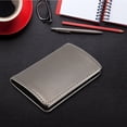 thumbnail image 4 of Estuche portátil para tarjetas de visita de PU en color gris con cierre magnético, tarjetero de acero inoxidable, 4 of 8