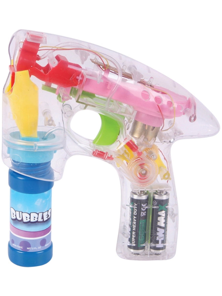 24 Pcs LOT LED Bubble Gun Flashing Light Up Bubble Blaster Blower WHOLESALE BULK 