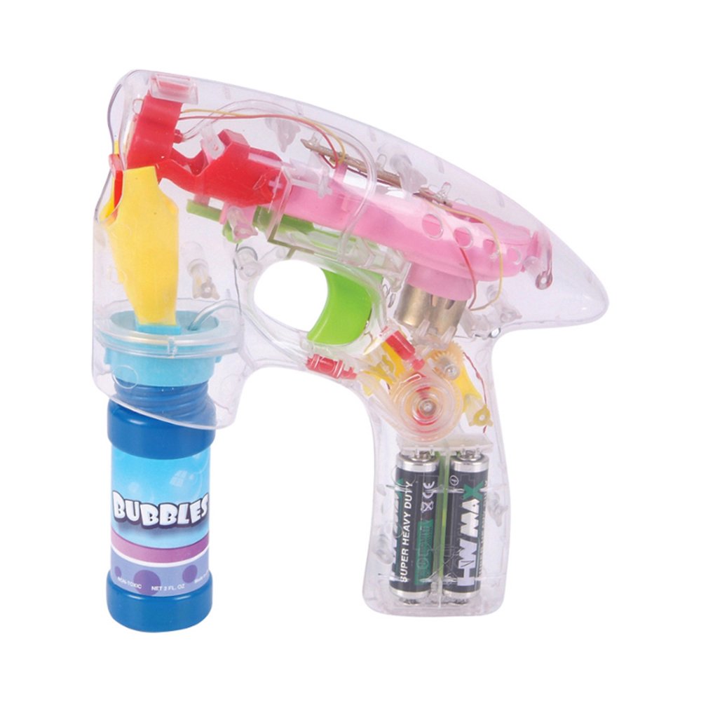 Super Light Up Laser Bubble Gun With LED Flashing Lights