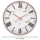 thumbnail image 5 of Reloj de pared mDesign moderno y elegante de 29,21 cm con marco de oro rosa, 5 of 7