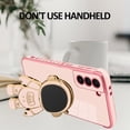 thumbnail image 2 of for Samsung Galaxy S21 Plus 5G Case Astronaut Plating Electroplate Luxury Elegant Case Camera Protector Kickstand Shockproof Protective Corner Back Cover Galaxy S21 Plus 5G Case -Pink, 2 of 10