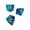 Blue and green, variant on 3lots Triple Runes Engraved Octahedral Dices Star Divination Runes Polyhedral Dices for Tabletop Game Accessories