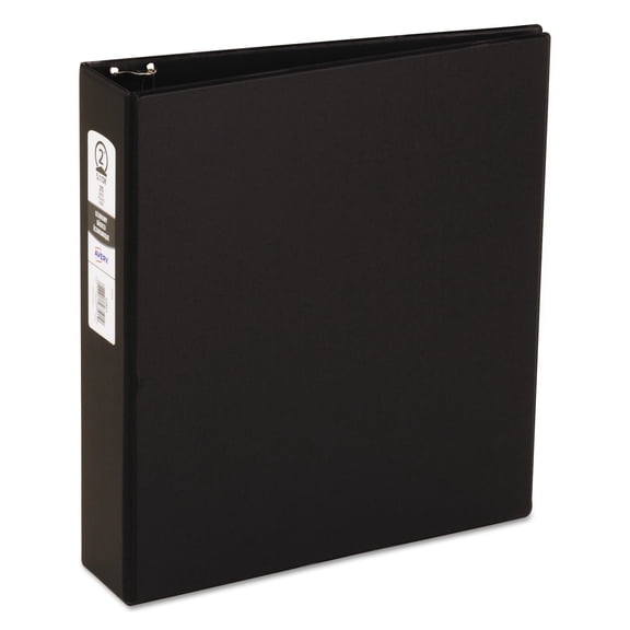 Avery Economy Non-View Binder with Round Rings, 11 x 8 1/2, 2" Capacity, Black